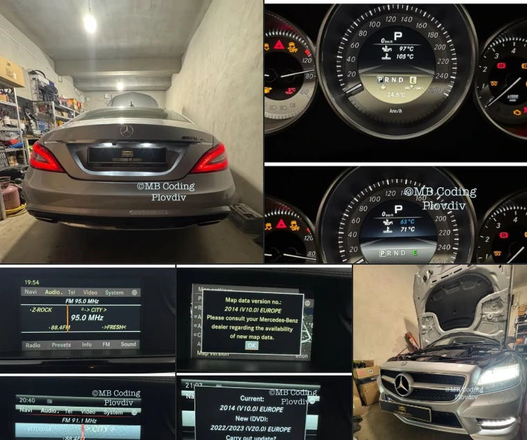 mercedes cls500 aktivaciq amg menu razpoznavane znaci update